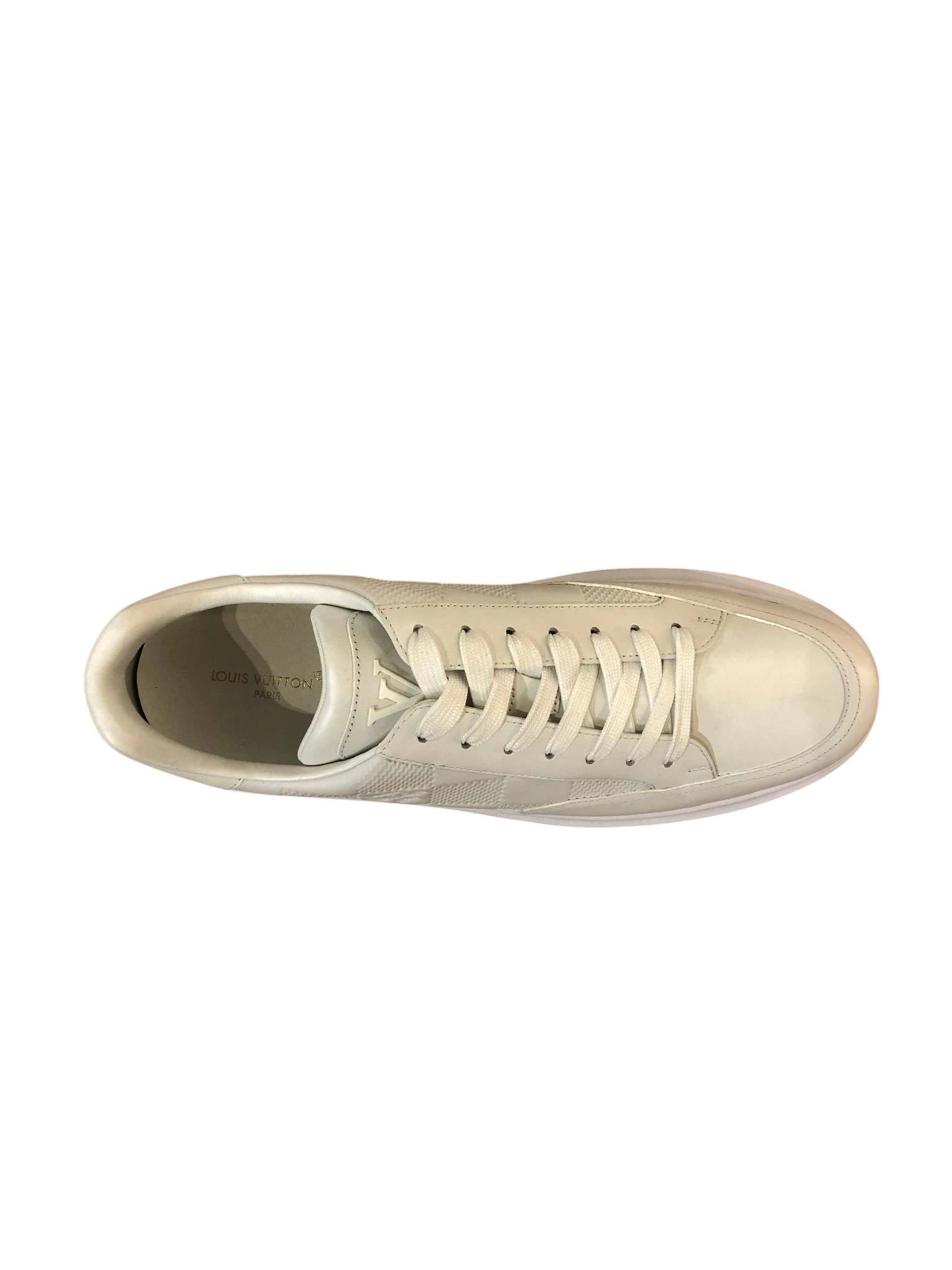 LV White Beverly Hills Sneakers