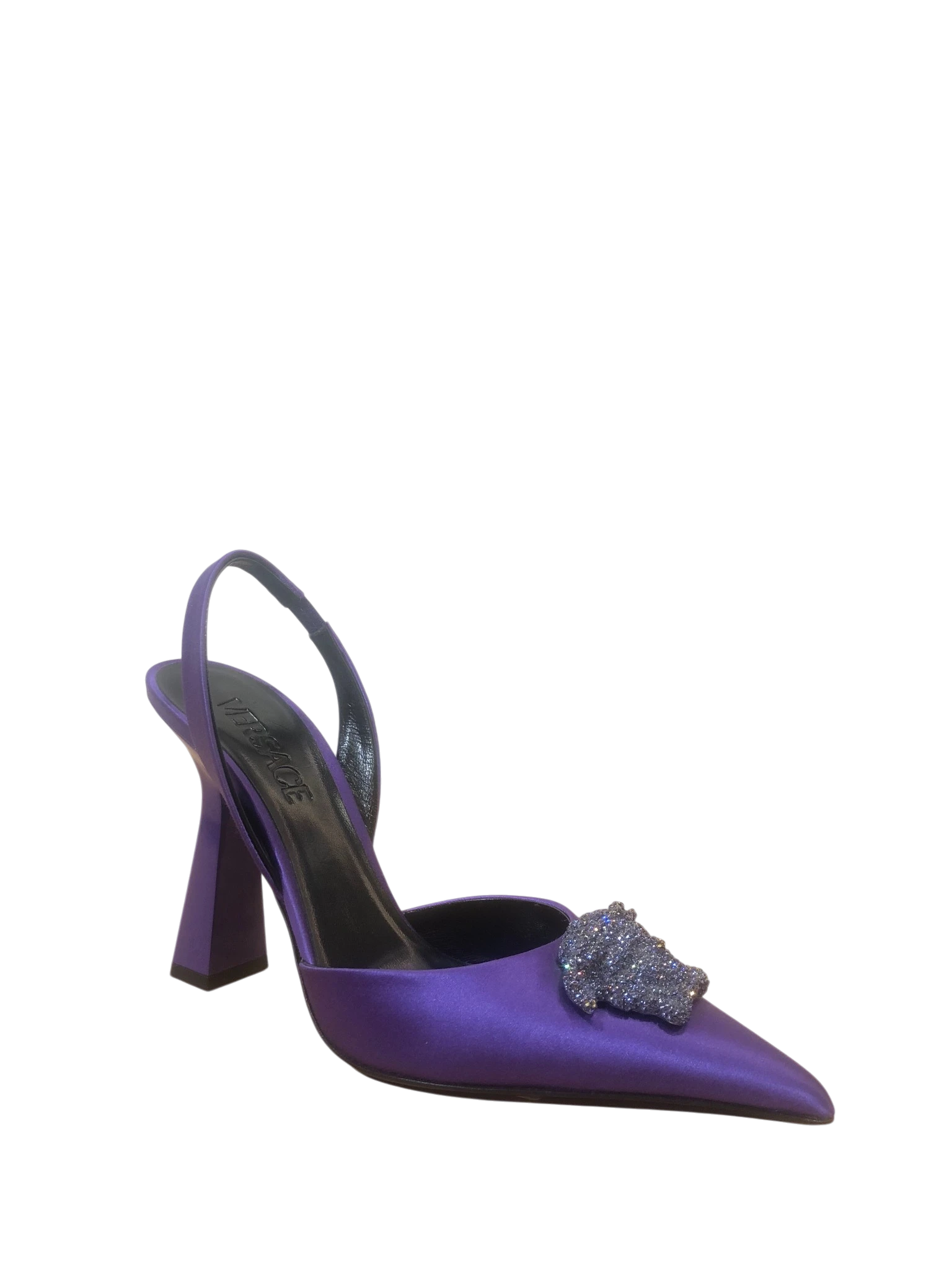 Versace La Medusa Satin Heels