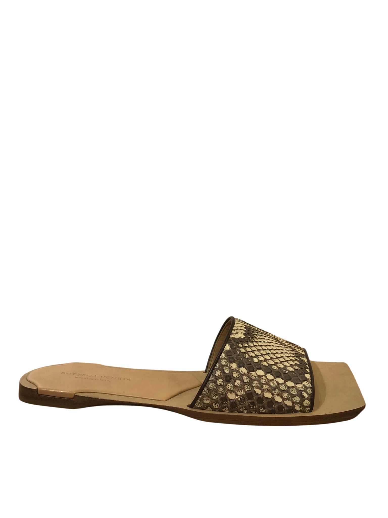 Bottega Snake Skin Slippers