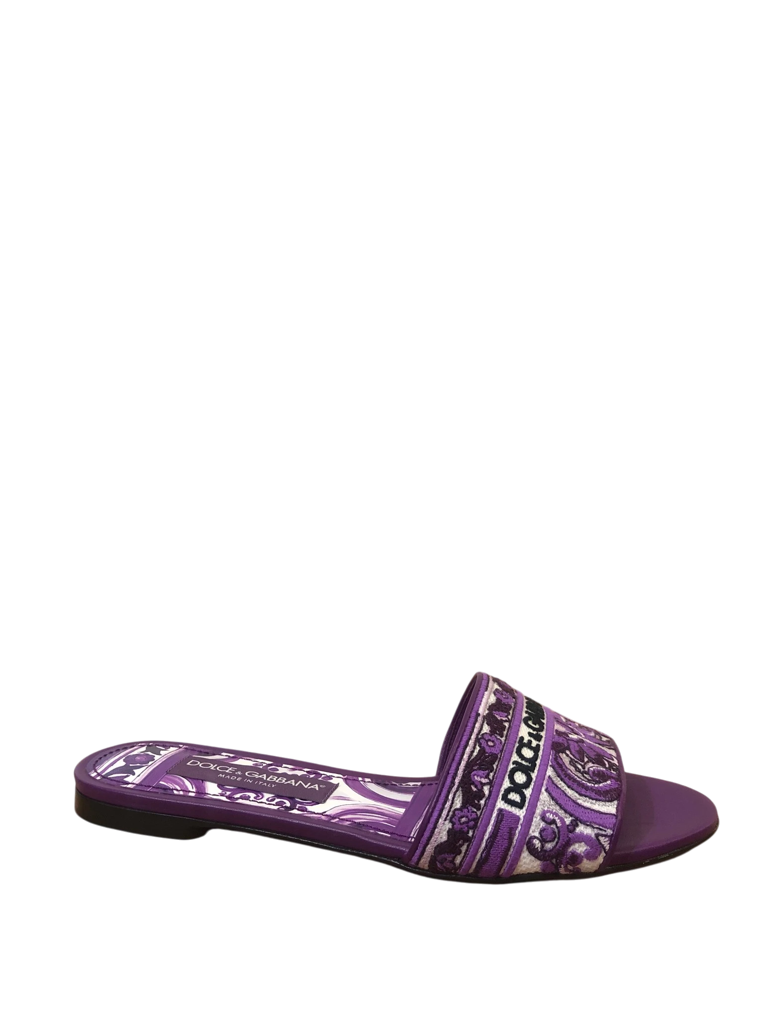 D And G Purple Embroidery Slide