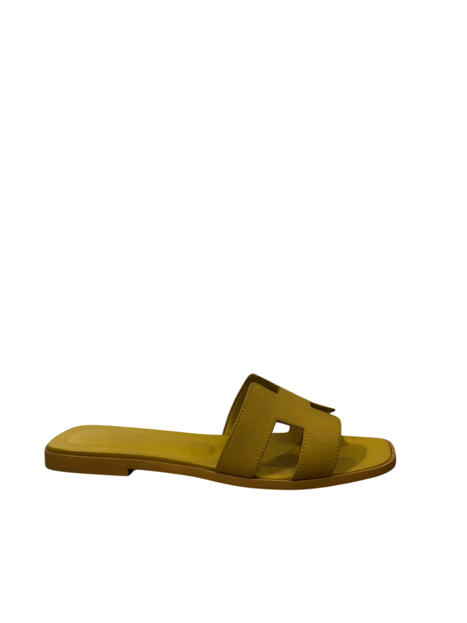 Hermes Yellow Slippers