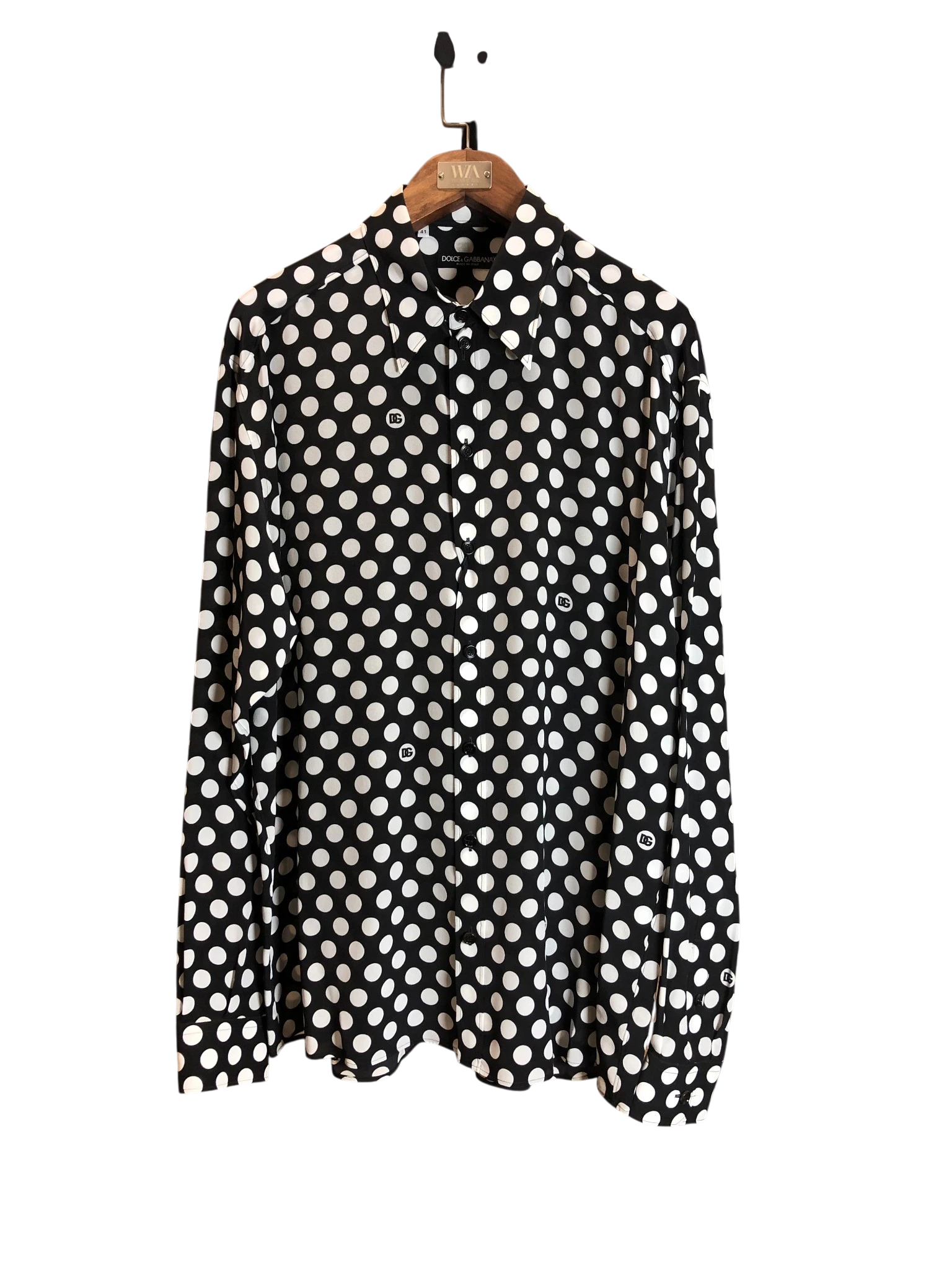 D&G polka dot silk shirt