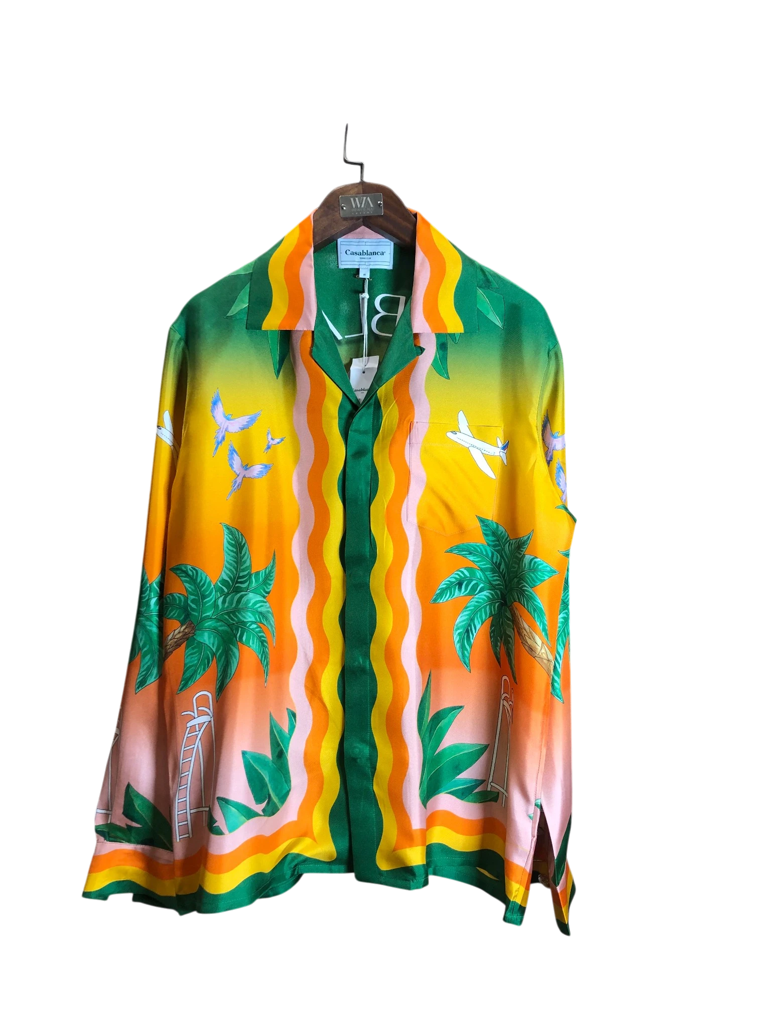 Casa silk twill collar shirt