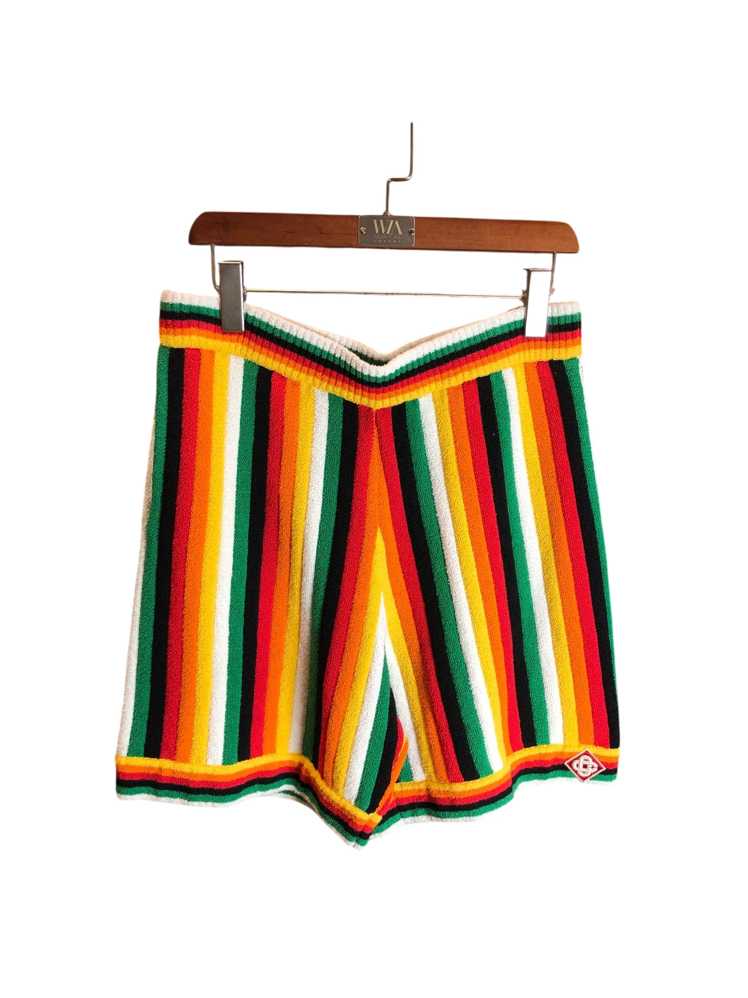 Casa gradient wave crochet shorts