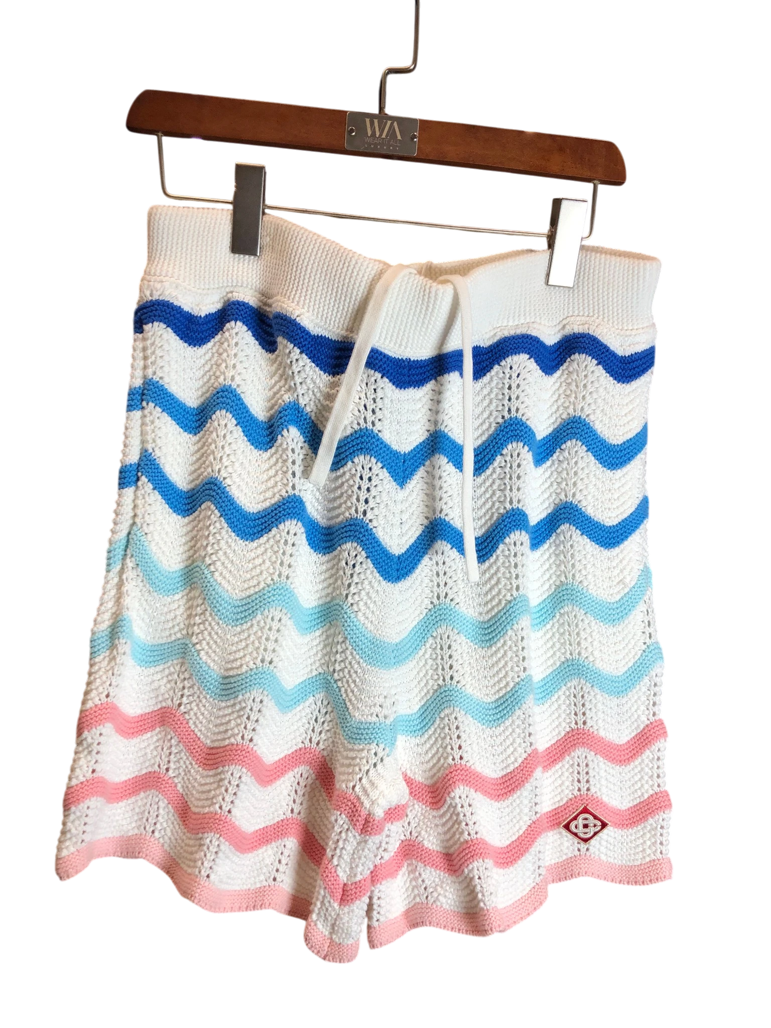 Casa gradient wave crochet shorts