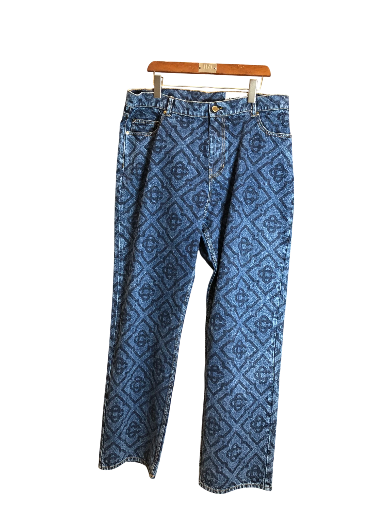Casa denim monogram jean