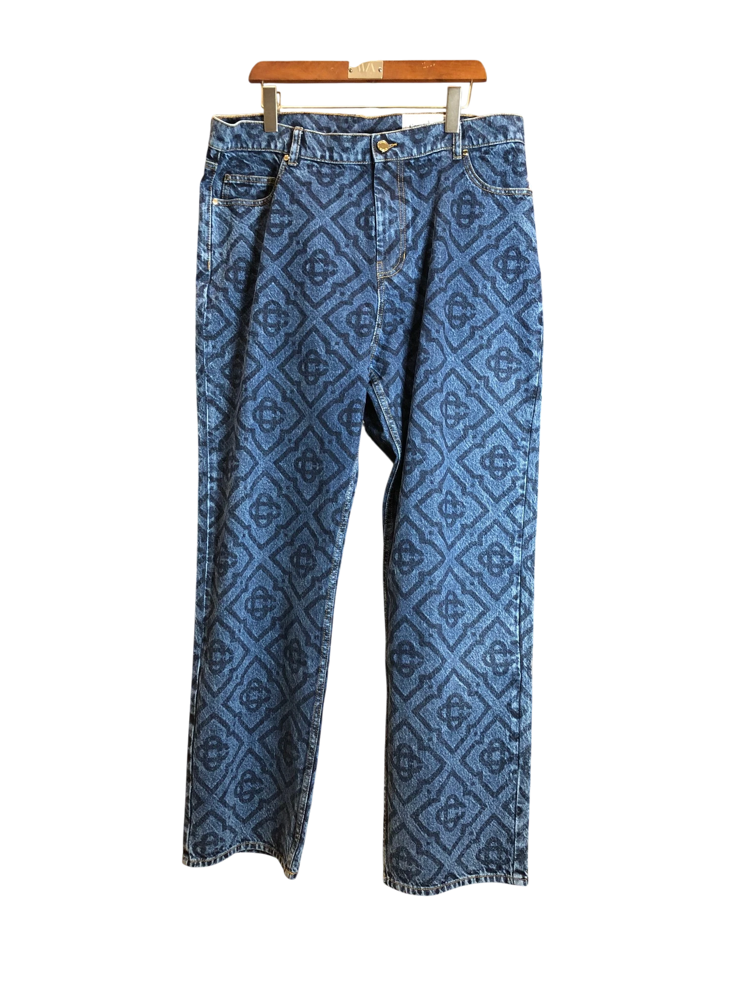 Casa denim monogram jean