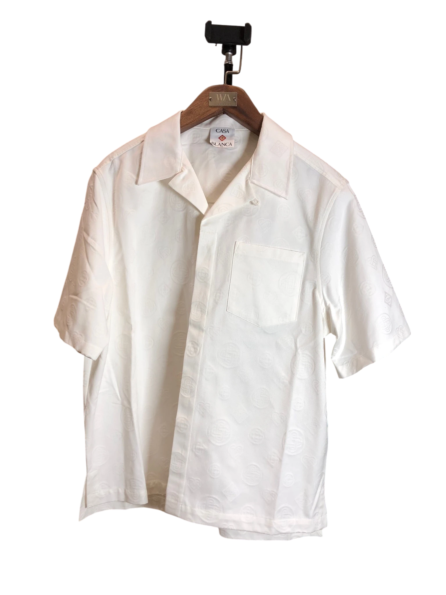Casa White Monogram Shirt