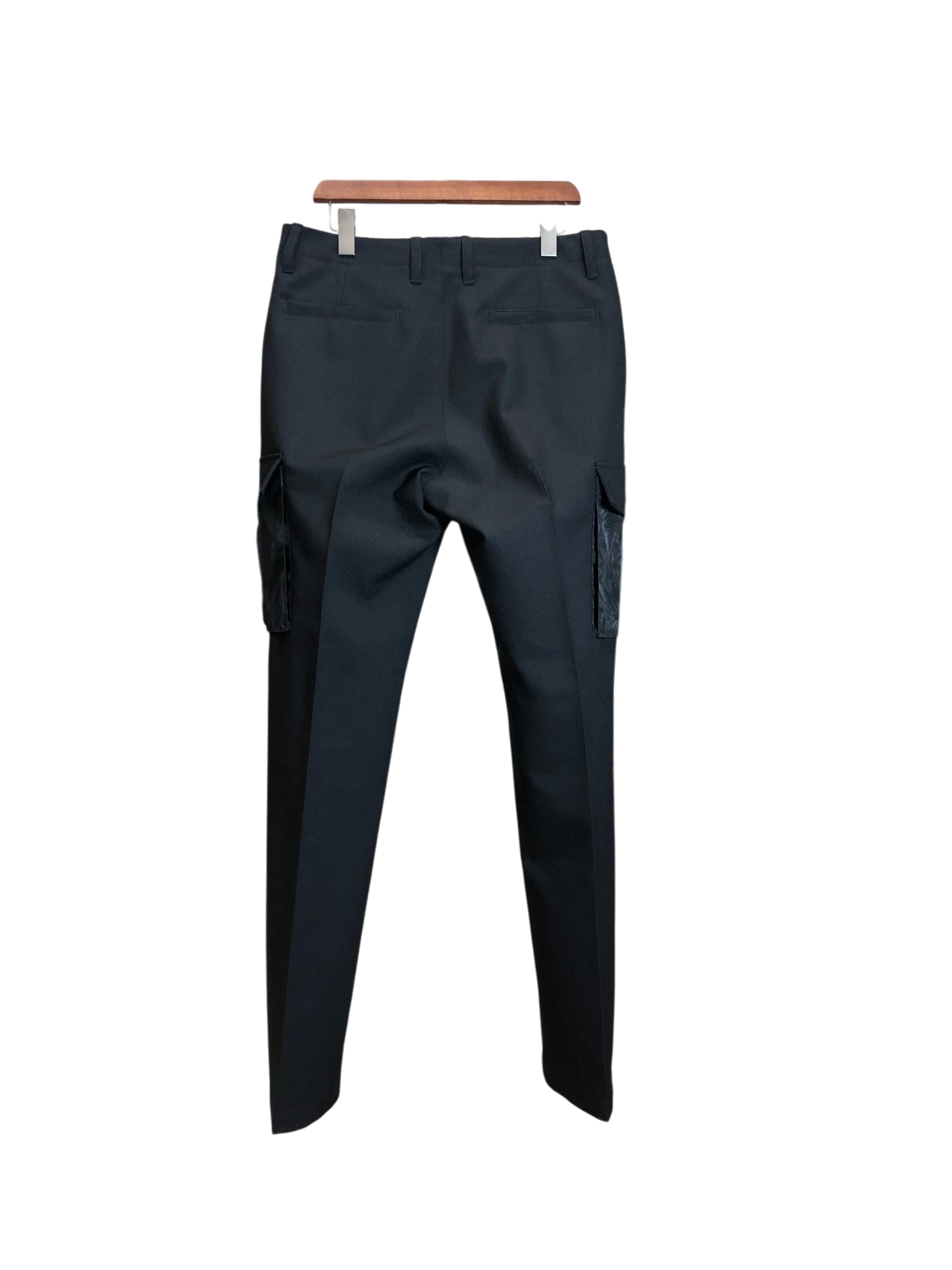 Versace black combat trouser