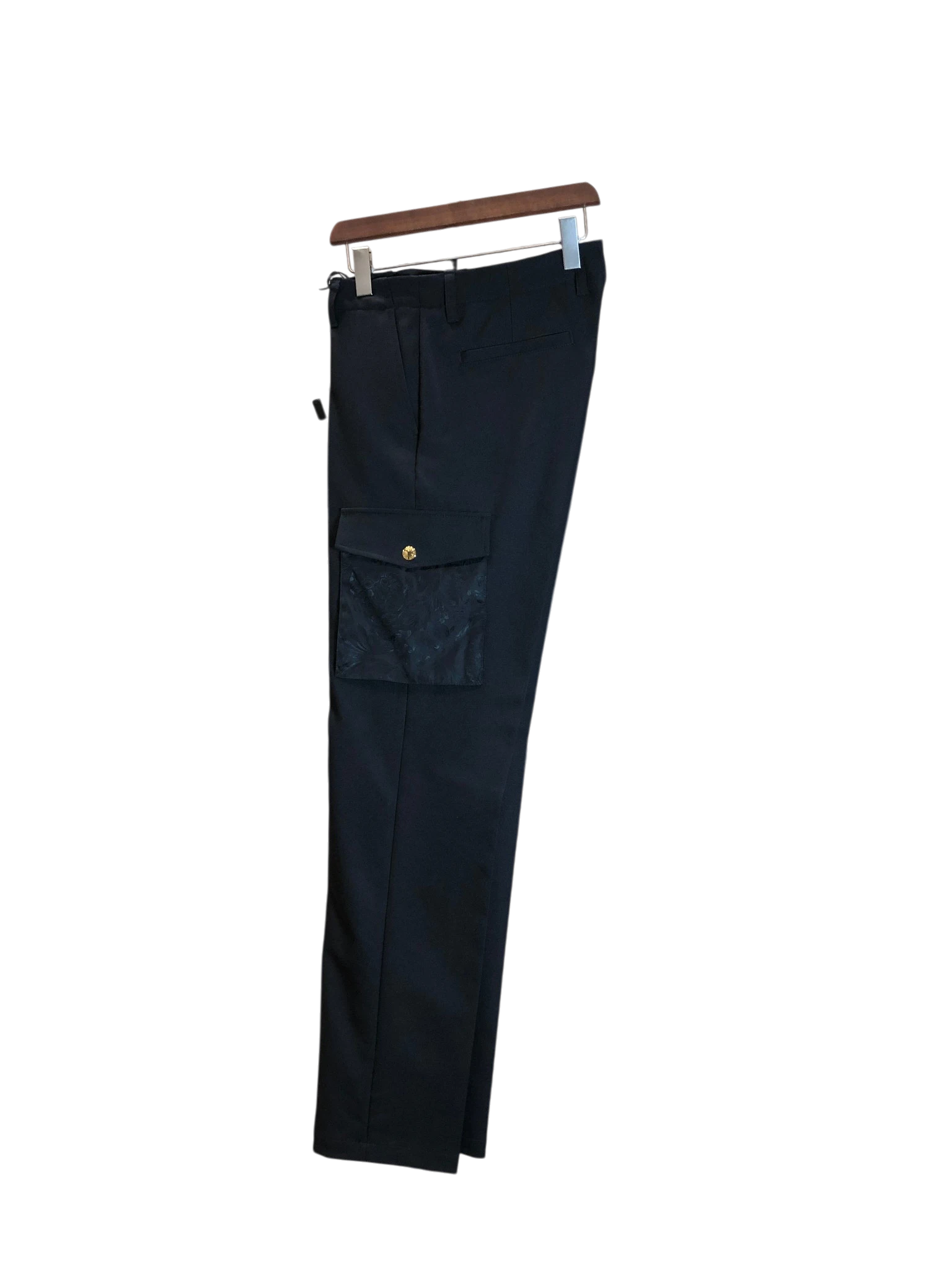 Versace black combat trouser