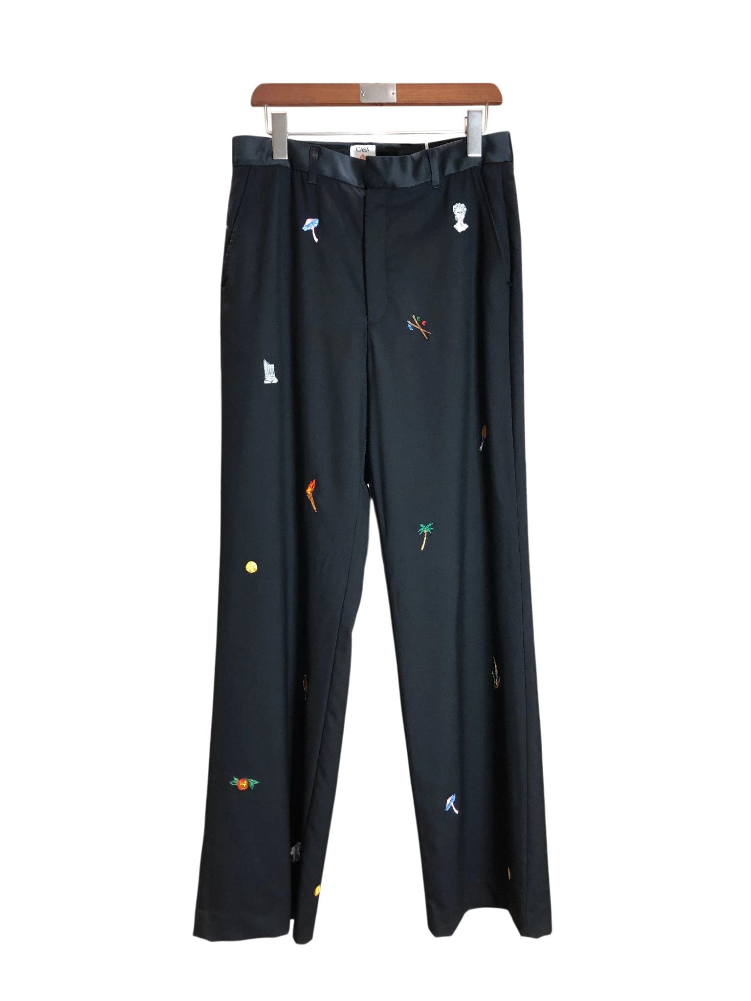 Casa motif black trouser