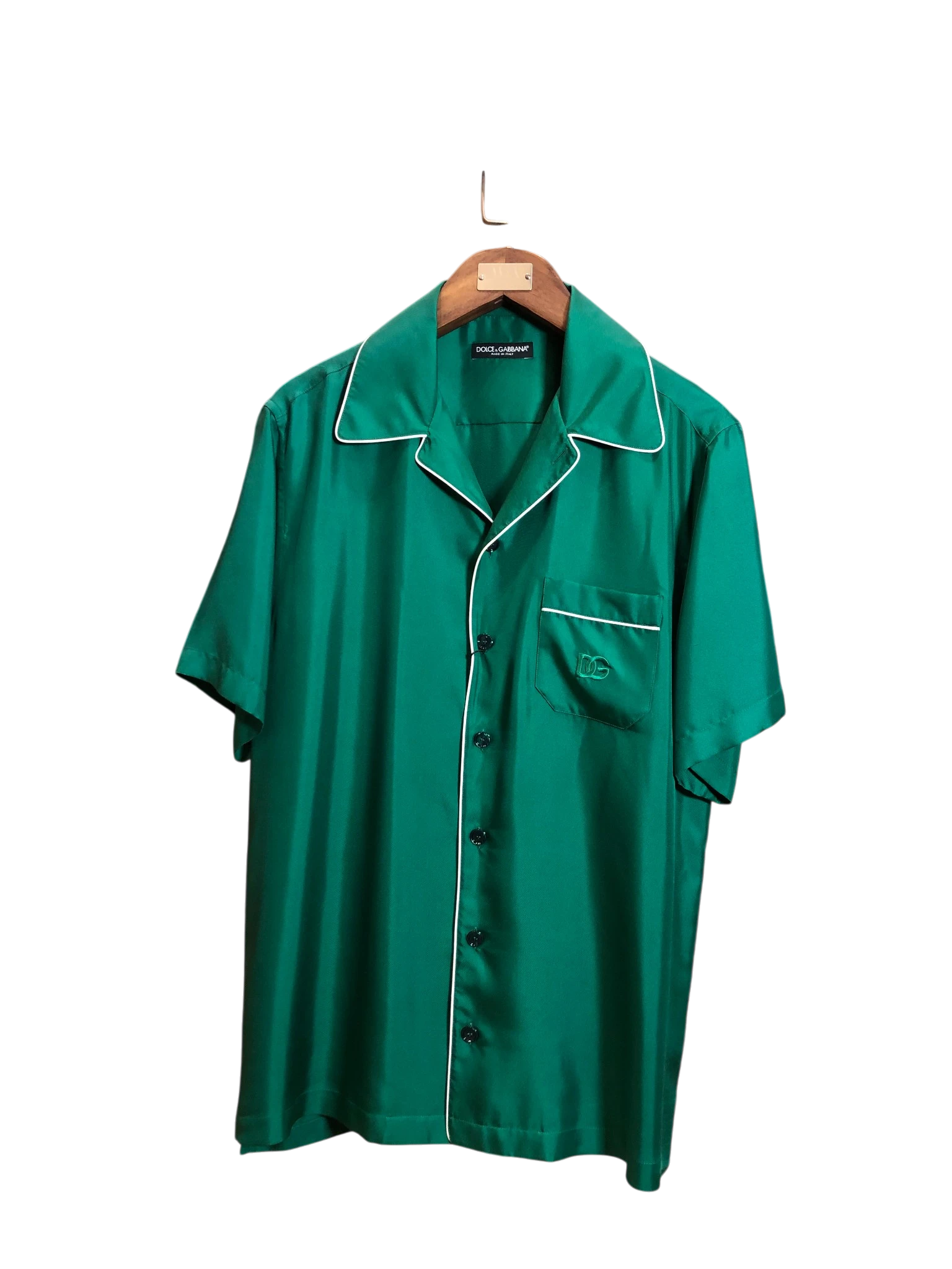 D&G green twill shirt