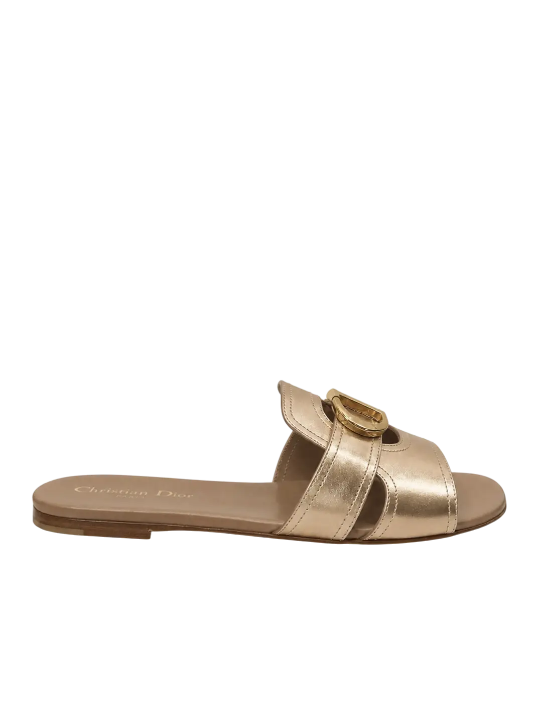 Dior CD Gold Slippers