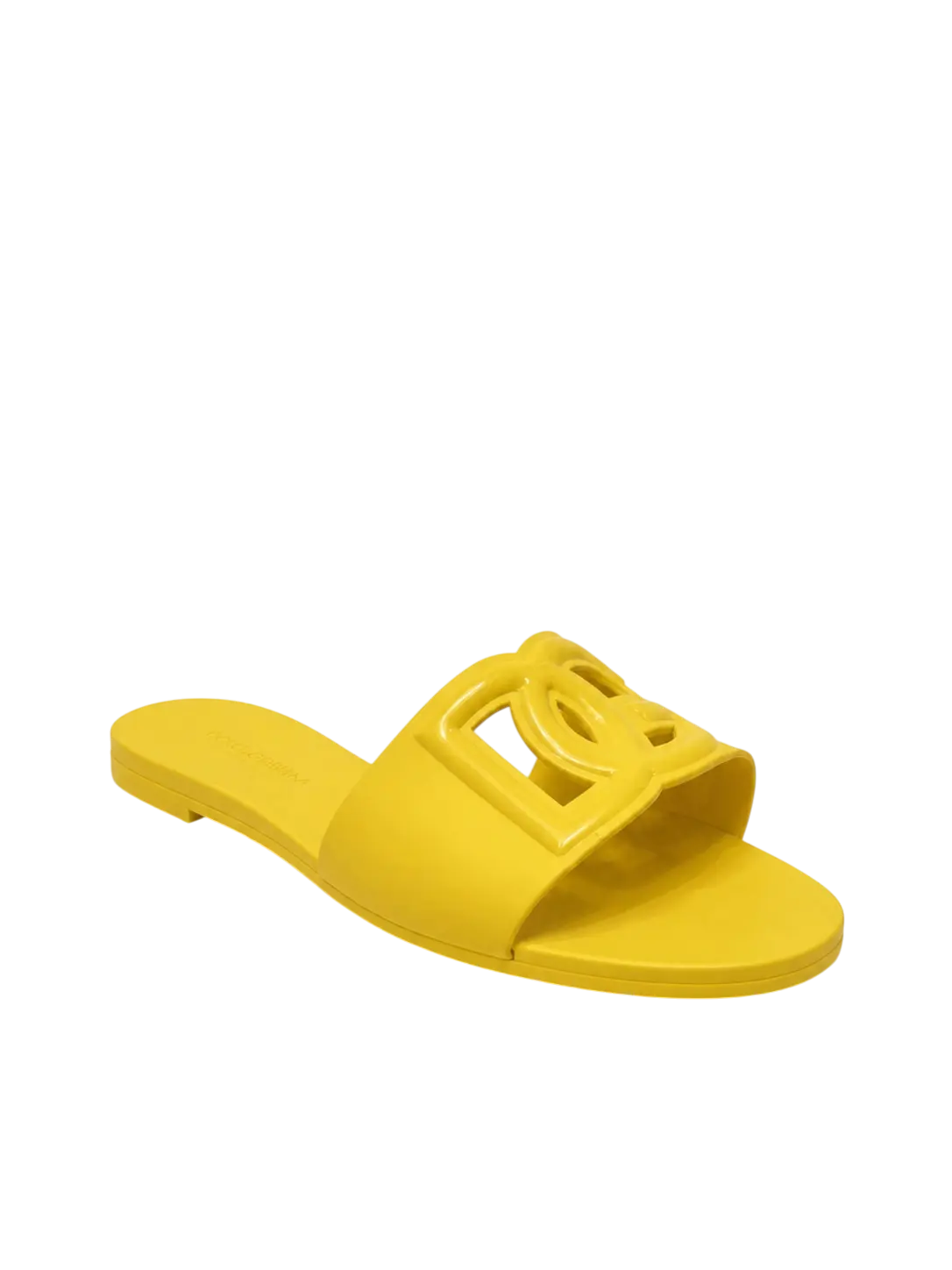 D&G Yellow Rubber Slippers