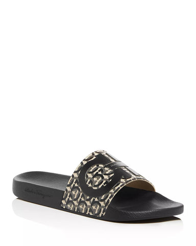 Men's Groove Gancini Print Slide Sandals