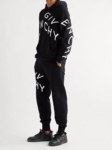 Wing logo-print full-grain leather sneakers