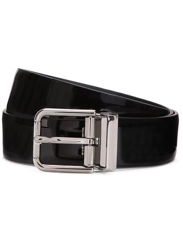 patent leather belt