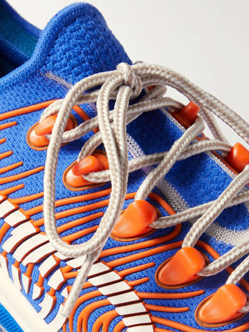Run Rubber-Trimmed Mesh Sneakers