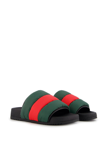 Web Stripe open-toe slides