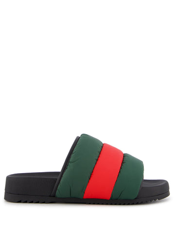 Web Stripe open-toe slides