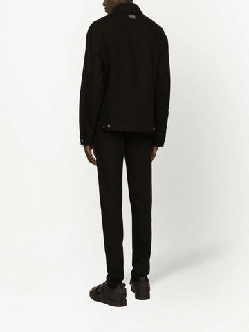 logo appliqué skinny jeans
