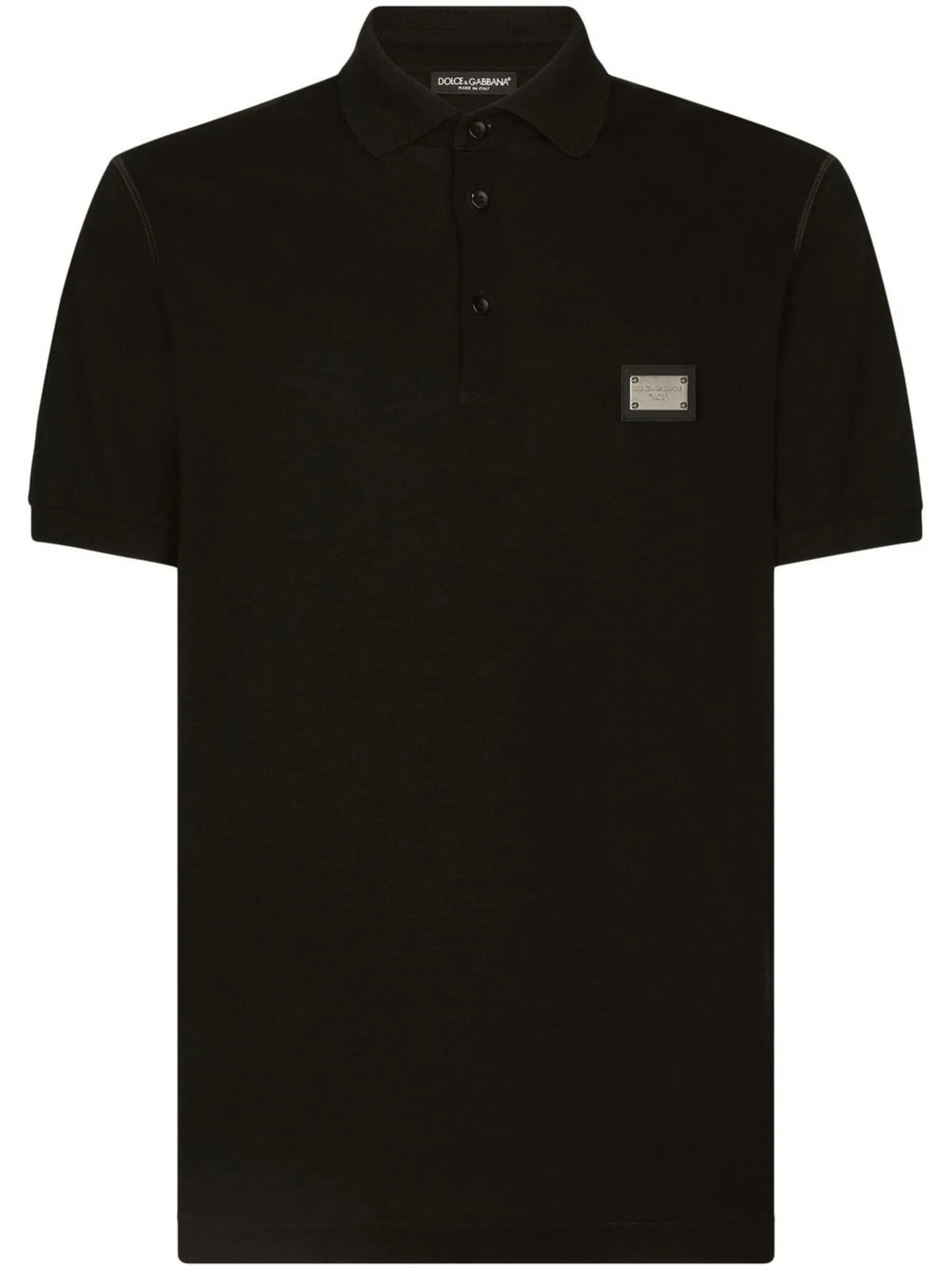 logo tag piqué polo shirt