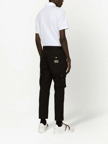 logo tag piqué polo shirt