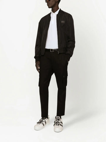 logo tag piqué polo shirt