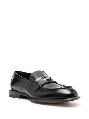 Coin-embellished penny loafers