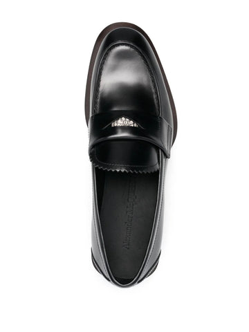 Coin-embellished penny loafers