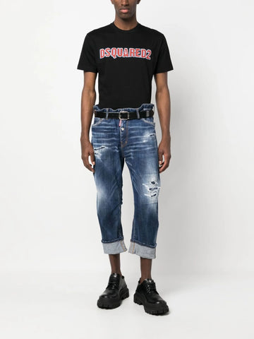 logo-print cotton T-shirt