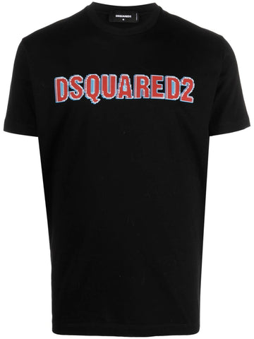 logo-print cotton T-shirt