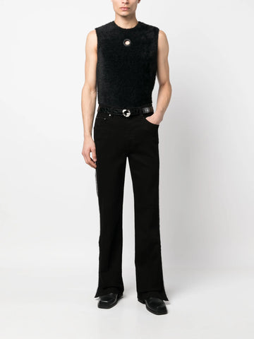 straight leg denim jeans