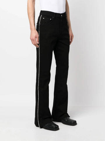straight leg denim jeans