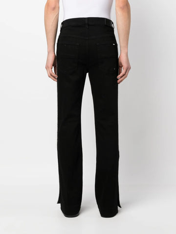 straight leg denim jeans