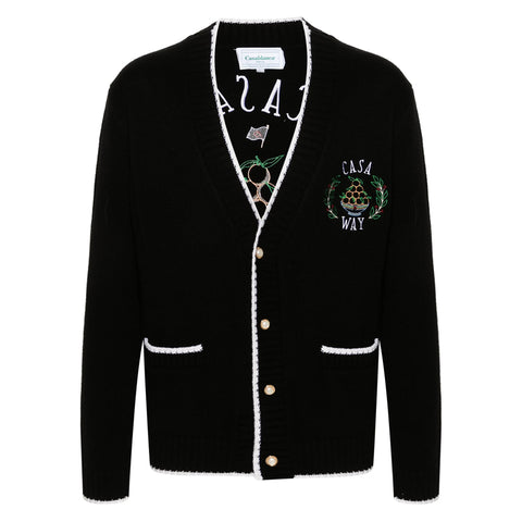 Casa Way embroidered cardigan