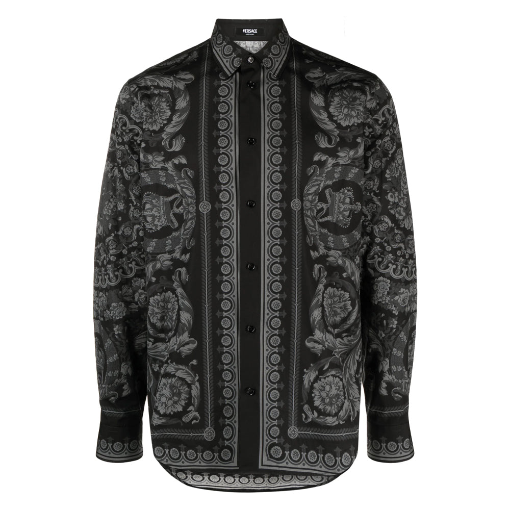 Barocco print cotton shirt