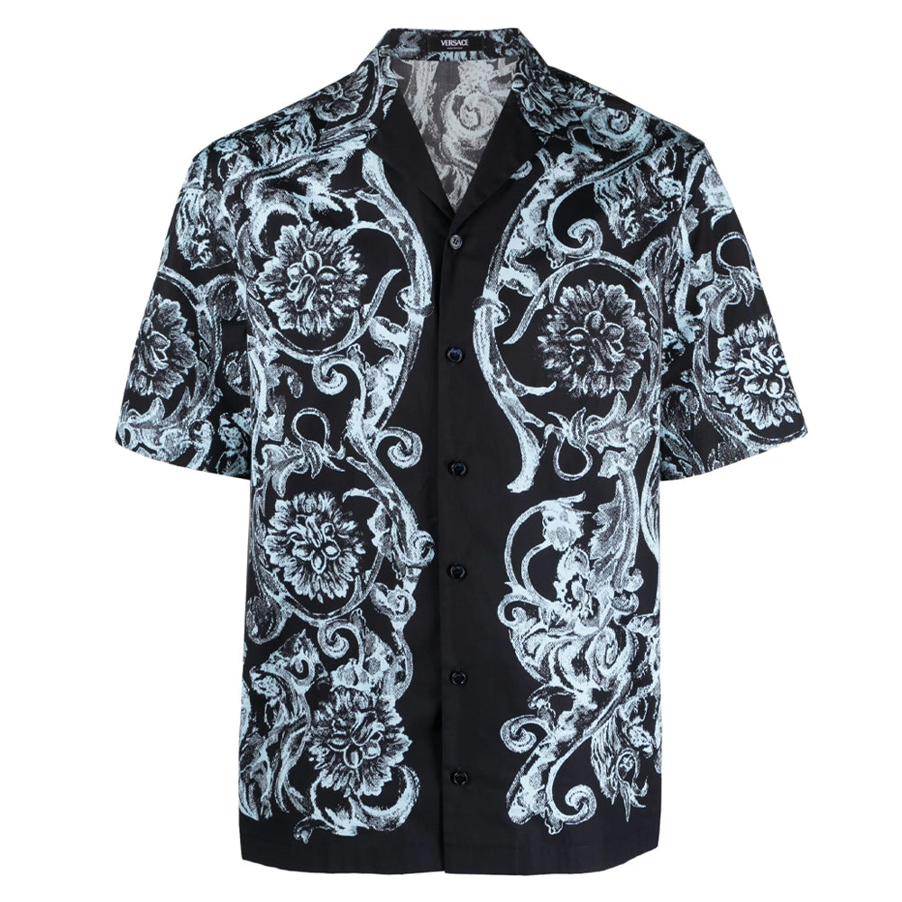 Barocco print cotton shirt