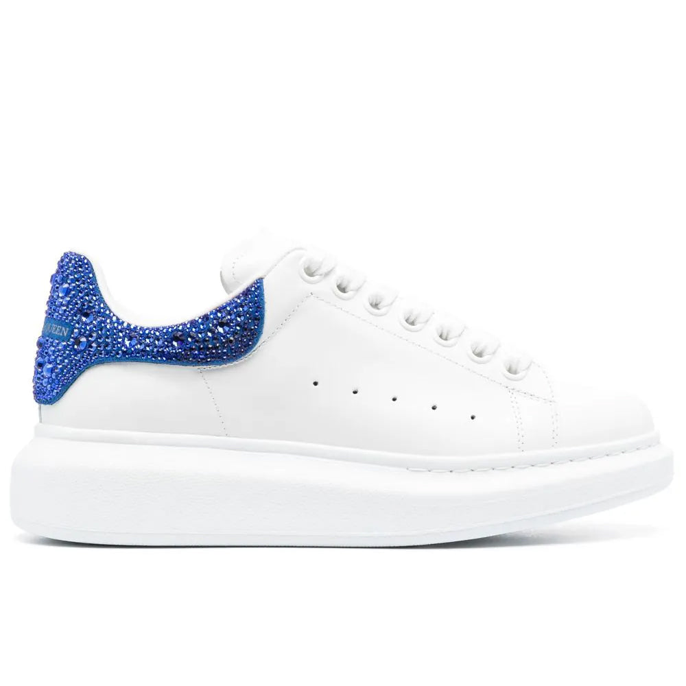 Crystal-Embellished Lace-up Sneakers