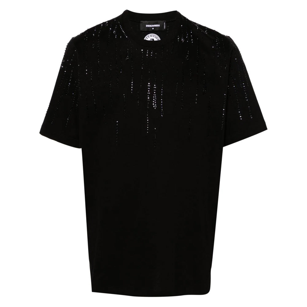 Crystal-embellished T-shirt