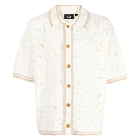 crochet knit shirt