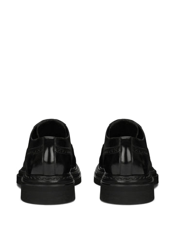 Francesina leather derby shoes