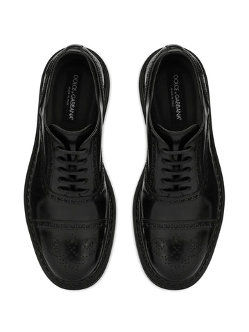 Francesina leather derby shoes