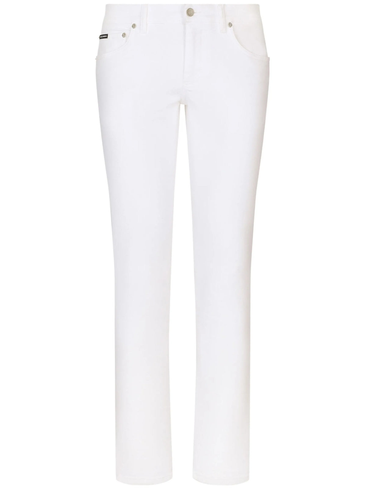 logo plaque stretch-cotton skinny jeans