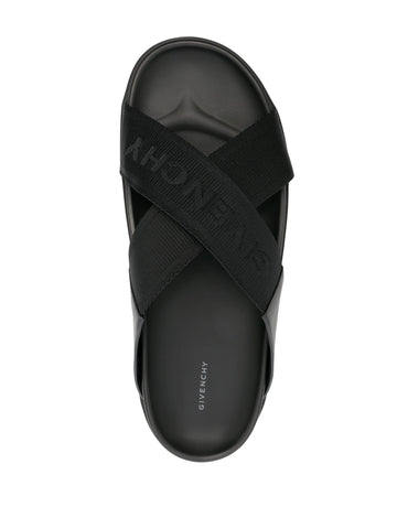 crossover-strap flat slides