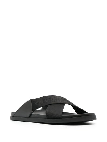 crossover-strap flat slides