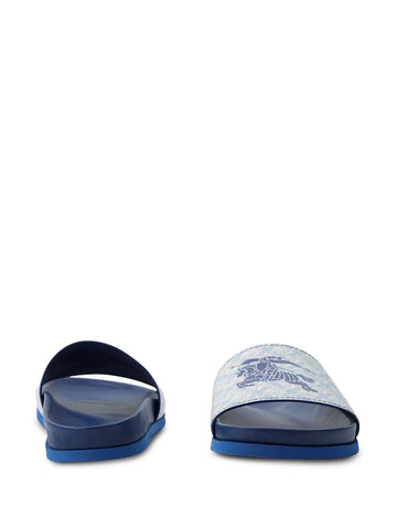 EKD monogram-print leather slides