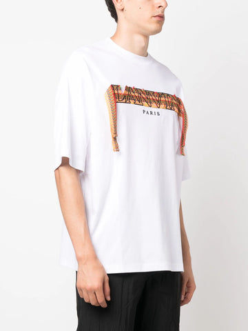 Curb embroidered cotton T-shirt