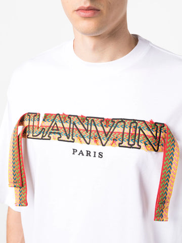 Curb embroidered cotton T-shirt