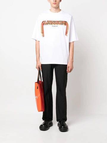 Curb embroidered cotton T-shirt